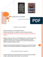 SP 188 Lithium Batteries IMDG Code 38 16