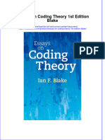 [Download pdf] Essays On Coding Theory 1St Edition Blake online ebook all chapter pdf 