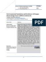 The Relationship Between Environmental Sanitation and The Incidence of DHF