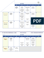 Calendario Con Reajustes en Abril y Mayo 2024