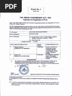Partnership Registration Form I | PDF | Government Finances | Knowledge