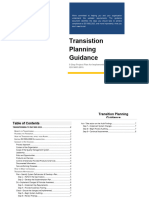Transitioning Planning Guidance