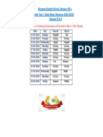 Periodic Test-1 Datesheet (Class-IX & X)