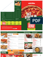 Papa John Butlins A5 Takeaway - Menu - 26.05.23 - HR