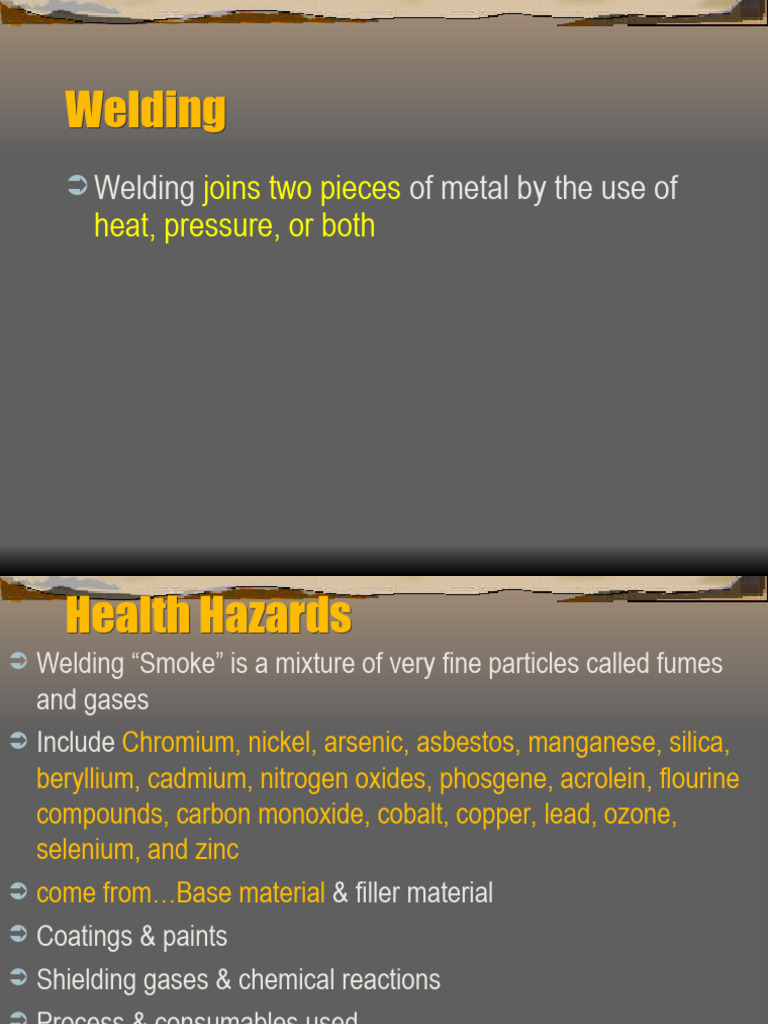 Welding Health and Safety Hazards Guide | PDF | Welding | Construction