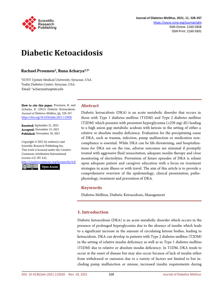 Diabetic Ketoacidosis | PDF | Diabetes | Hyperglycemia