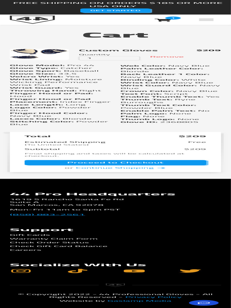 44 Pro Gloves 2 | PDF