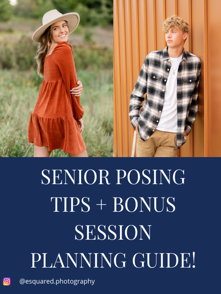 Planning For Your Senior Session FREEBIE 2 | PDF | Language Arts ...