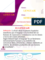 ACEM SEMESTRAL Lenguaje Características, Funciones, Dialecto y Niveles