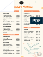 Retail Pricelist Template