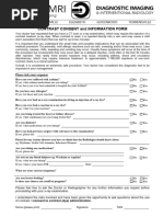 CT Scan Contrast Consent Form | PDF | Ct Scan | Allergy