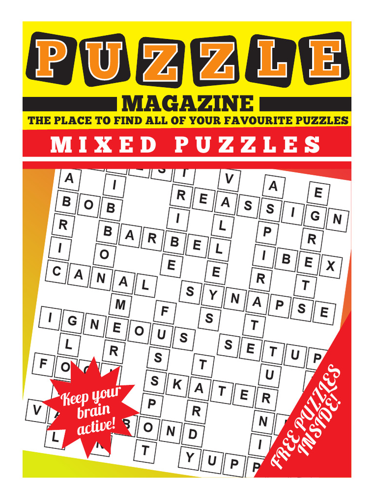 Free Puzzle Magazine | PDF | Puzzles | Crossword