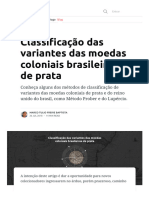 Métodos de Classificação Das Moedas de Prata Coloniais Do Brasil