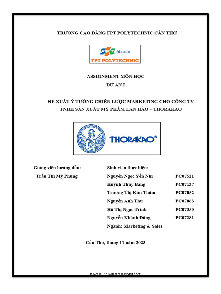 C ng ty tnhh s n xu t m ph m lan h o thorakao page mergeformat i