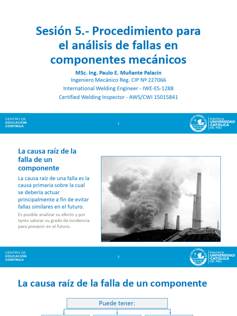 Sesión 5 Procedimiento Para El Análisis De Fallas Pdf Rodamiento