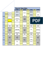 Horario de Clases Cultura Estética