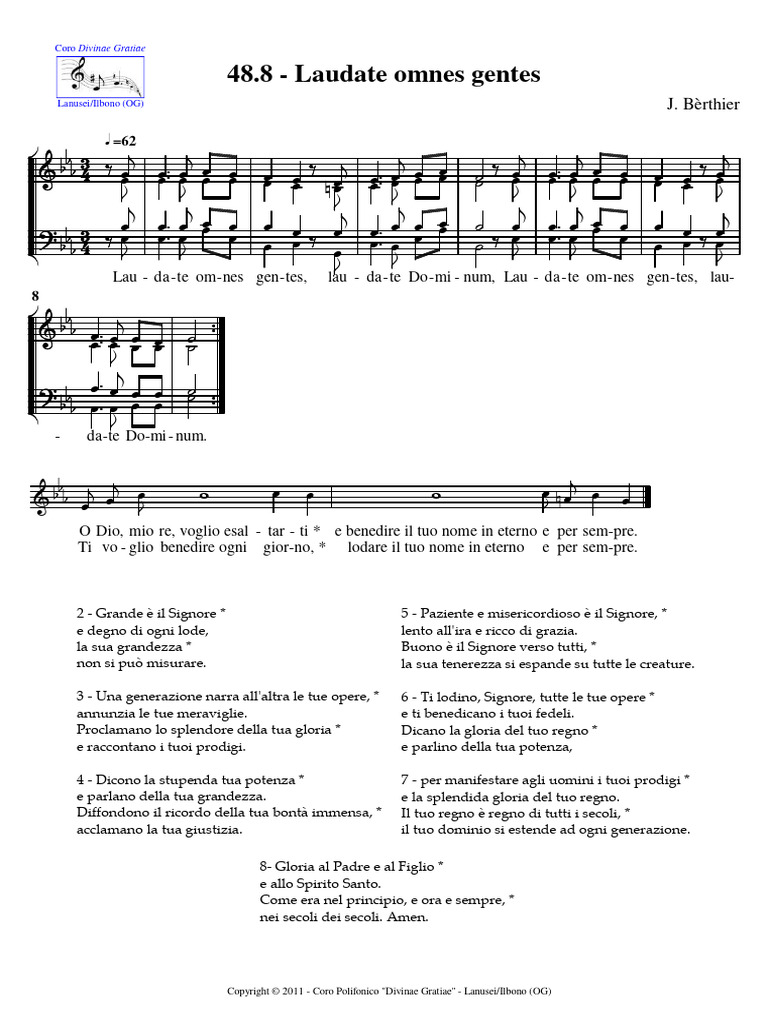 48.8 - Laudate Omnes Gentes | PDF