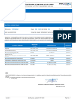 Certificado de Calidad TOM16016B