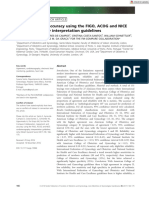 Acta Obstet Gynecol Scand - 2016 - Santo - Agreement and accuracy using the FIGO  ACOG and NICE cardiotocography