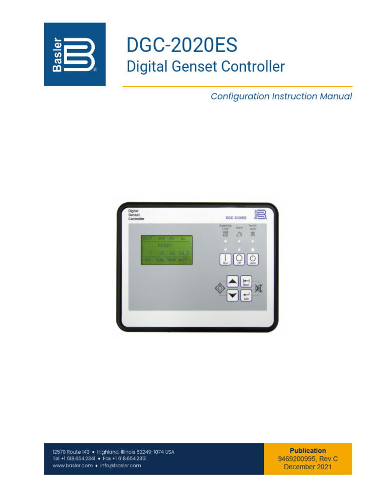 DGC-2020ES: Digital Genset Controller | PDF | Graphical User Interfaces ...