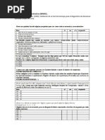 Evaluación Cognitiva RUDAS | PDF | Ocio