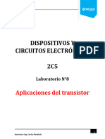 Lab - 08 Aplicaciones Del Transistor GRUPAL