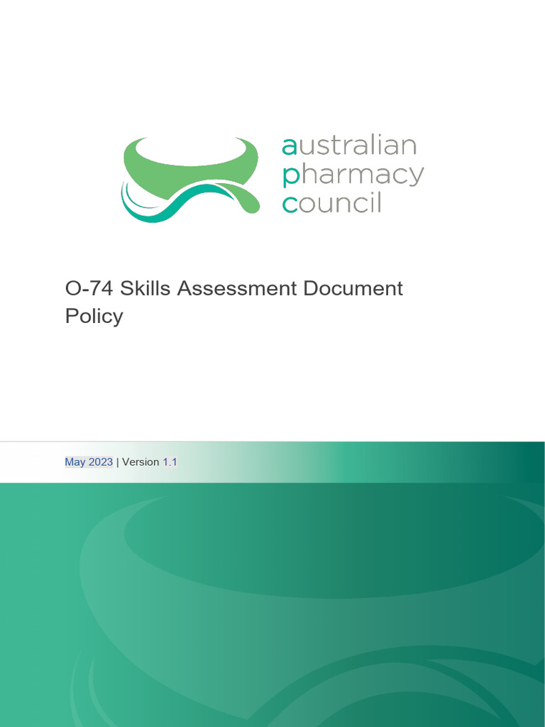 O 74 skills assessment document policy 1 1 web version download free