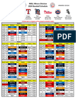 2024 WBLL Minor Schedule Updated 5-15-24