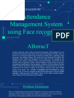 Attendance Management System Using Face Recognition