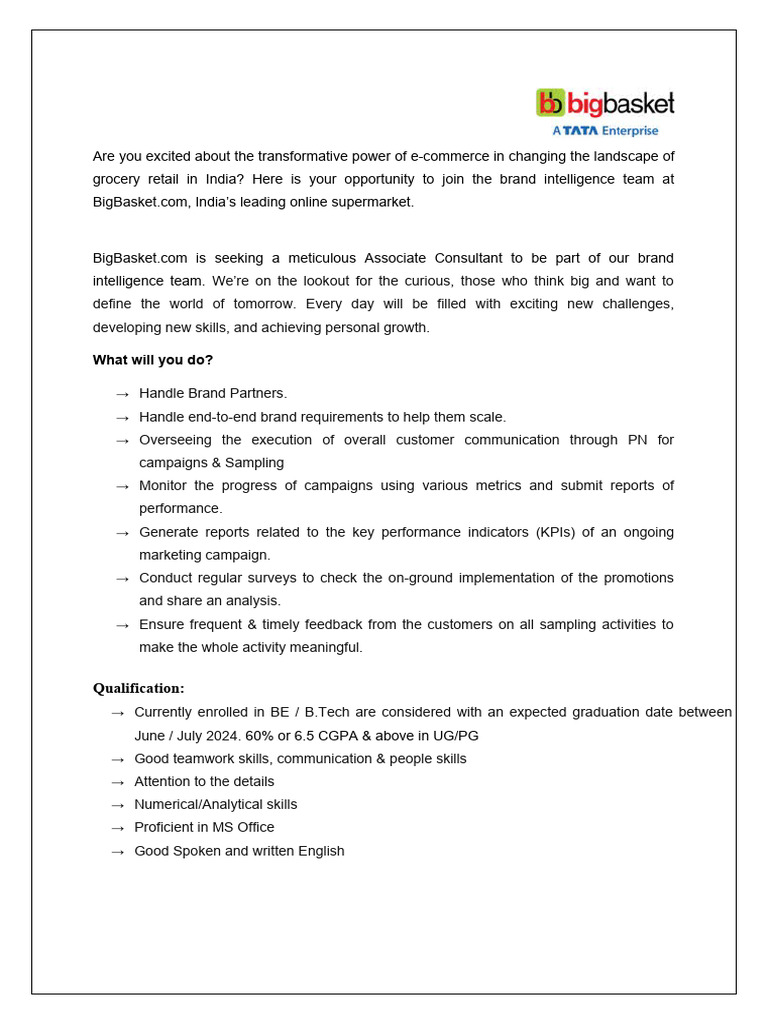 BI - Associate Consultant | PDF | Brand | Social Psychology