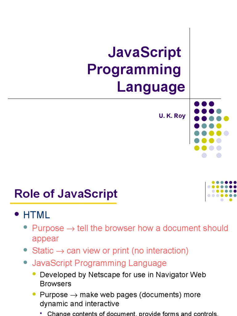 Javascript Document Object Model Java Script
