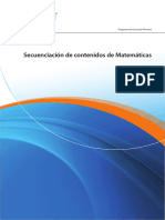 Secuenciacion de Contenidos de Matematicas PDF