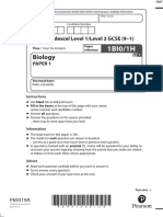 June 2022 QP - Paper 1 (H) Edexcel Biology GCSE