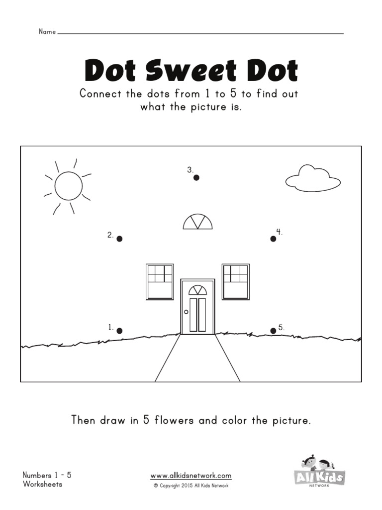 Numbers 1 5 Dots | PDF