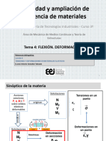 TEMA 4 - Flexión Deformaciones