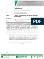 INFORME N°046 SOLICITUD DE ACTUALIZACION DE CERTIFICACION MATERIALES N° 04 - PALACIO