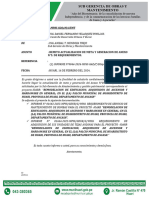 Informe N°067 - Actualizacion de Meta y Geeracion de Anexo 05 de Teja y Mantenimiento de Bomas - Palacio