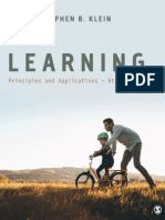 Klein, B.S. (2019) - Learning Principles and Applications. 8th Edition. Sage