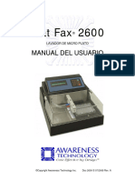 Awareness - Lavador Stat Fax 2600 - Manual de Instrucciones (Esp)