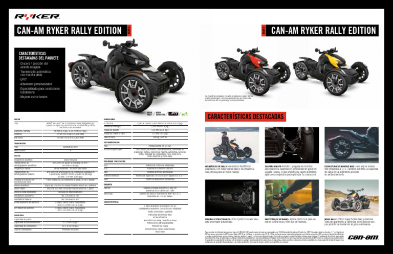 Can-Am - Ryker - MY19 - Ryker Rally Edition - Spec Sheet - es-LA - LR ...