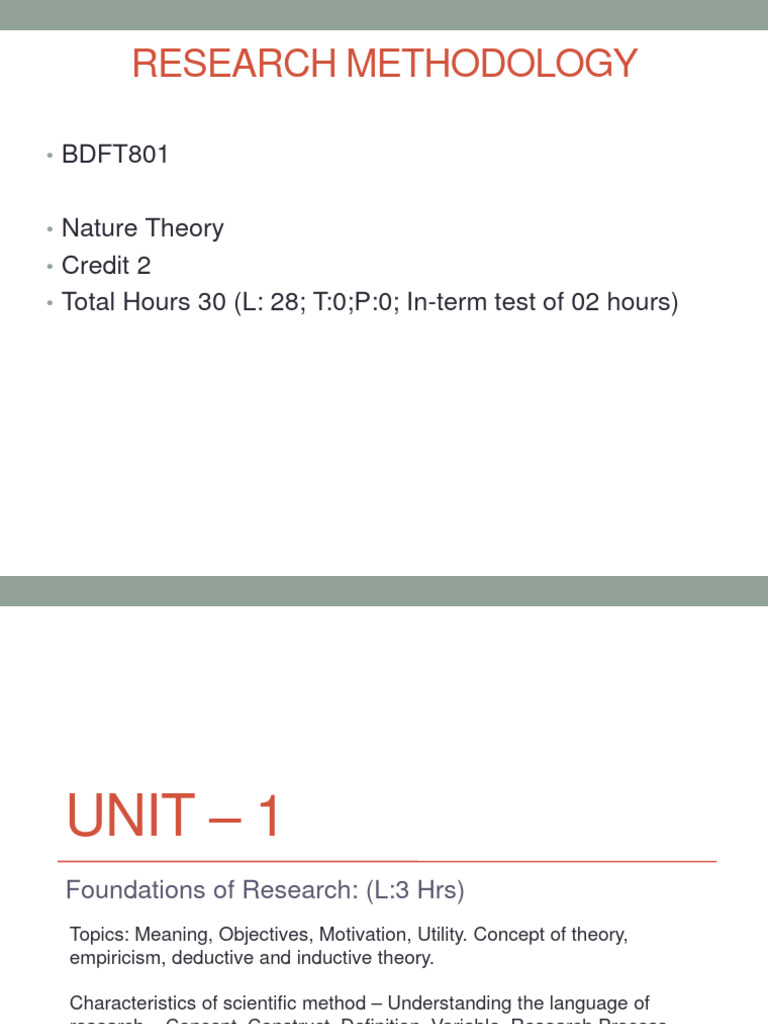 Research Methology FDP 8th Sem | PDF | Hypothesis | Null Hypothesis