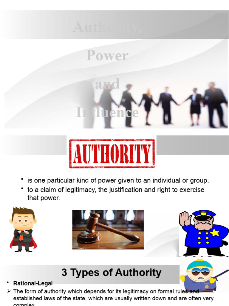 Authority, Power and Influence | PDF | Power (Social And Political