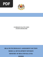 Pathogen Inctivation in Donated Blood