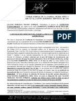 Solicitud de Caducidad Del Derecho para Exigir La Prestación de Pensiones Alimenticias