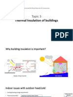 Thermal Insulation of Buildings: Topic 3