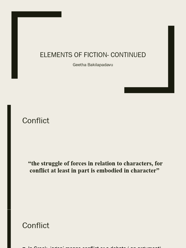 Understanding Conflict and Character in Fiction | PDF | Narration