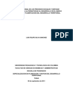 Enfoque Regional de Los Procesos Sociales y Enfoque Regional para La Alternatividad Al Desarrollo en El Marco de La Gestion y Planificacion Del Desarrollo Territorial.