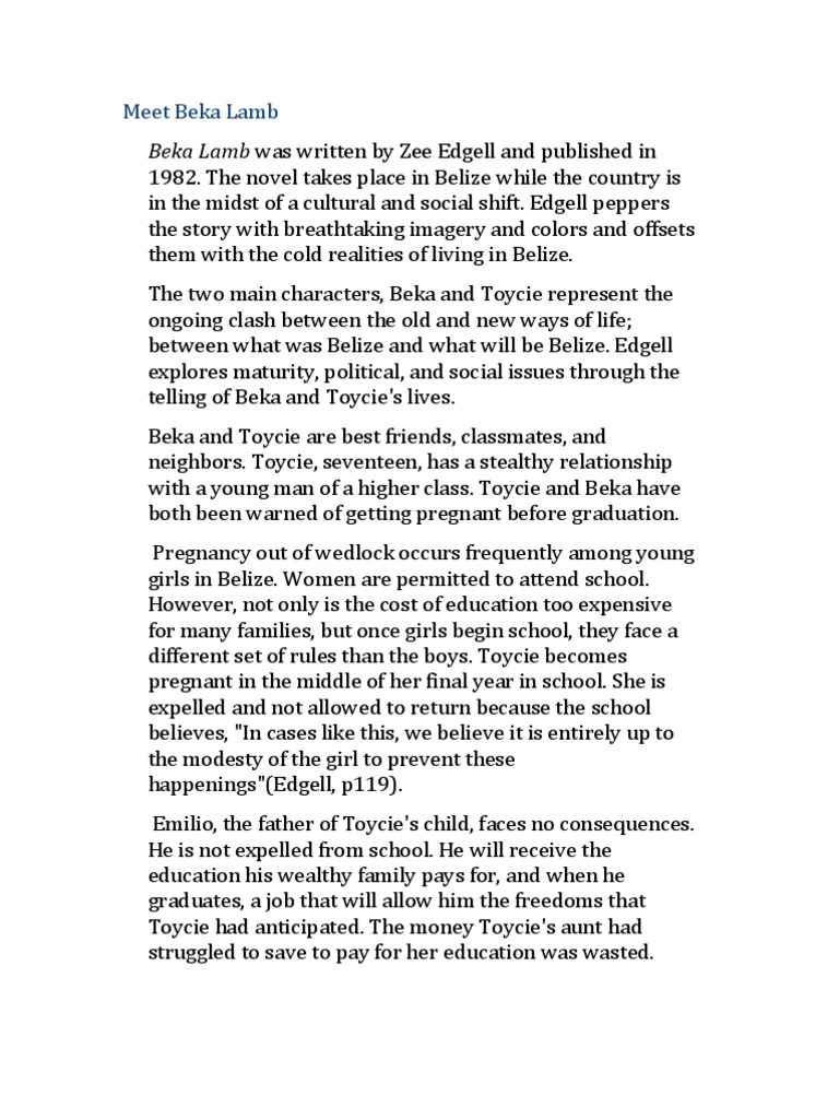 Beka Lamb Belize Nun