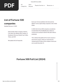 Fortune 500 Full List (2024)
