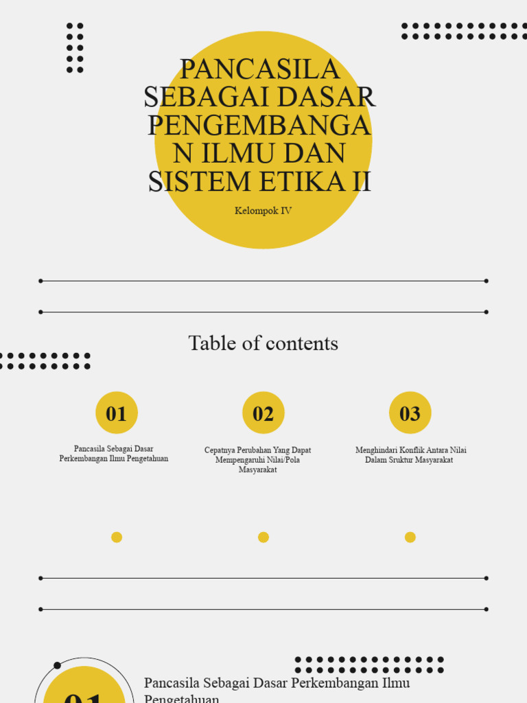KLP 4, Pancasila Sebagai Dasar Pengembangan Ilmu Dan Sistem Etika II | PDF